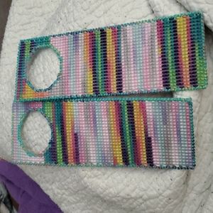 Handmade door hangers.